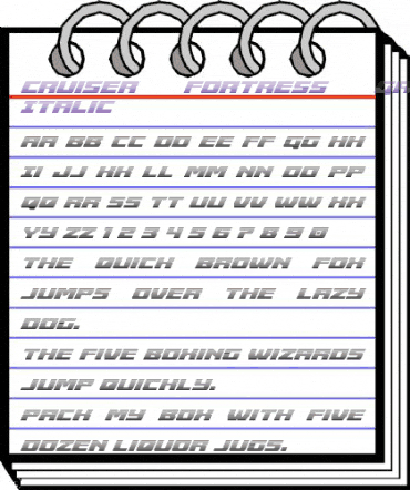 Cruiser Fortress Gradient Italic Italic animated font preview Cruiser Fortress Gradient Italic Italic animated font preview