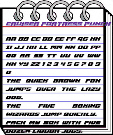 Cruiser Fortress Punch Italic Italic animated font preview Cruiser Fortress Punch Italic Italic animated font preview