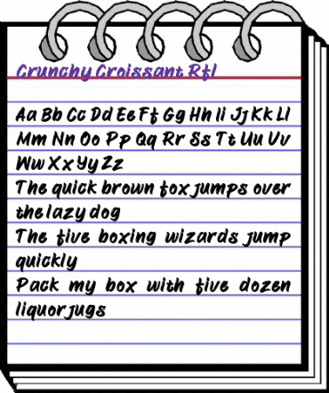 Crunchy Croissant Rfl Regular animated font preview Crunchy Croissant Rfl Regular animated font preview