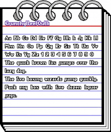 CrunchyBeefOutli Medium animated font preview CrunchyBeefOutli Medium animated font preview