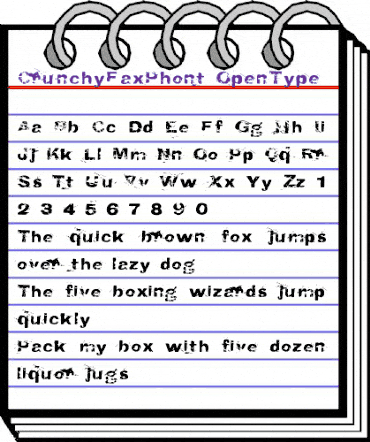 CrunchyFaxPhont Regular animated font preview