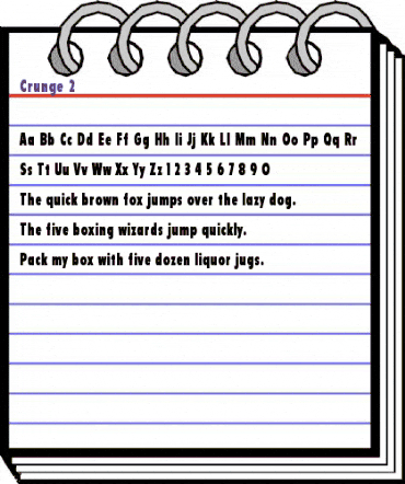 Crunge 2 Regular animated font preview