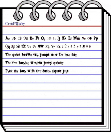 Crusti Regular animated font preview