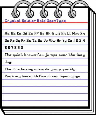 Crystal Soldier Bold animated font preview Crystal Soldier Bold animated font preview