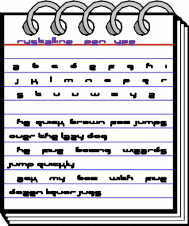 Crystalline Regular animated font preview Crystalline Regular animated font preview