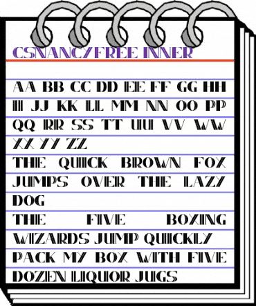 CS Nancy Free Inner Regular animated font preview