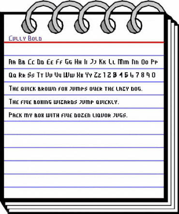 Cully Bold animated font preview