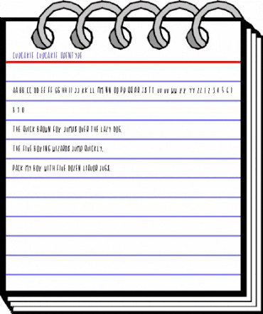 Cupcakie Cupcakie animated font preview