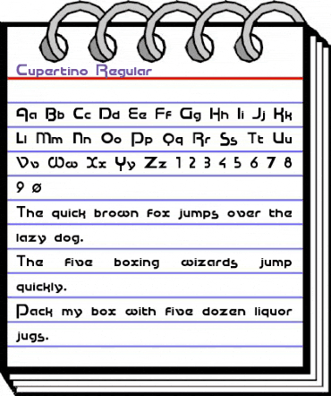 Cupertino Regular animated font preview Cupertino Regular animated font preview