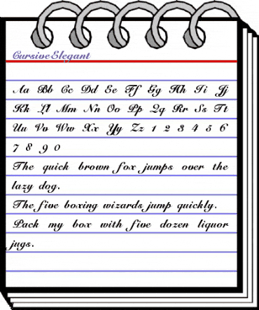 CursiveElegant Normal animated font preview CursiveElegant Normal animated font preview