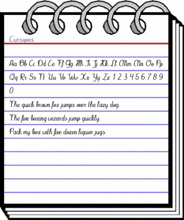 Cursyves Italic animated font preview Cursyves Italic animated font preview