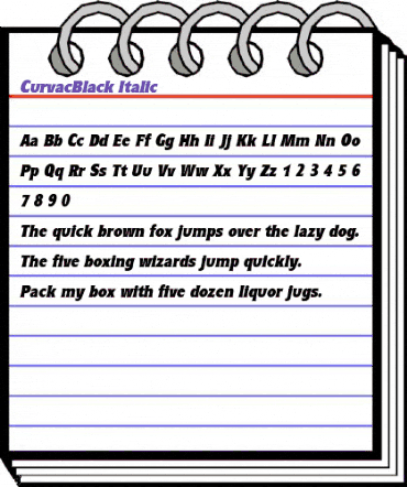 CurvacBlack Italic animated font preview CurvacBlack Italic animated font preview