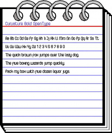 Curvature-Bold Regular animated font preview Curvature-Bold Regular animated font preview