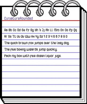 Curvature Regular animated font preview