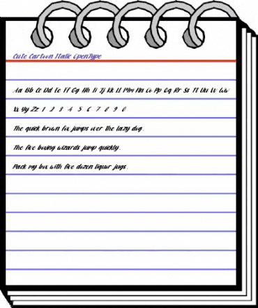 Cute Cartoon Italic Regular animated font preview Cute Cartoon Italic Regular animated font preview