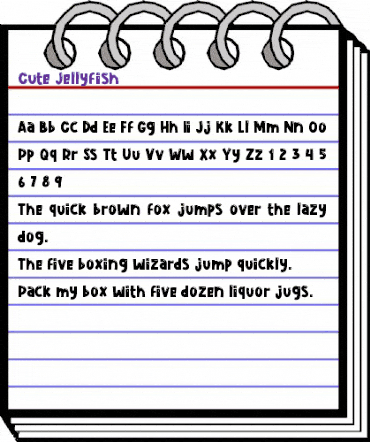 Cute Jellyfish Regular animated font preview Cute Jellyfish Regular animated font preview