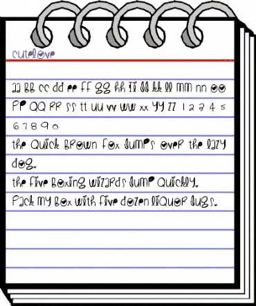 CuteLove Medium animated font preview CuteLove Medium animated font preview