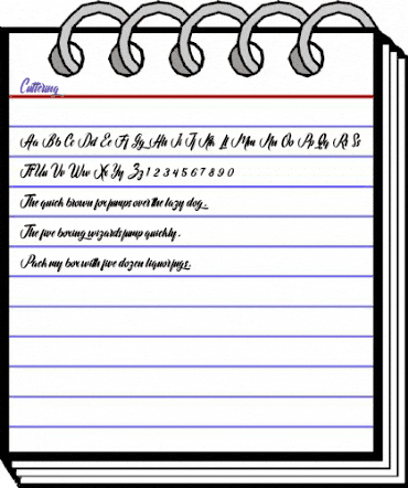 Cuttering Regular animated font preview