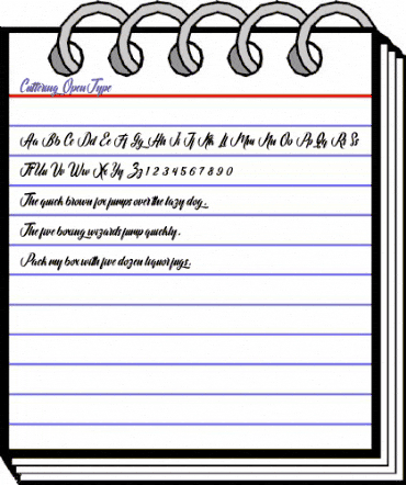 Cuttering Regular animated font preview