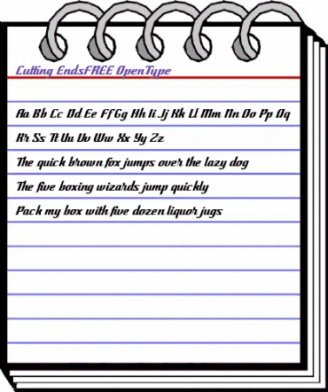 CuttingEnds FREE Regular animated font preview CuttingEnds FREE Regular animated font preview