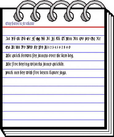 CuxhavenFraktur Regular animated font preview CuxhavenFraktur Regular animated font preview