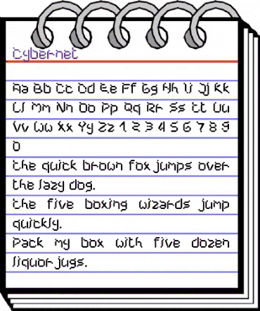 Cybernet Regular animated font preview Cybernet Regular animated font preview
