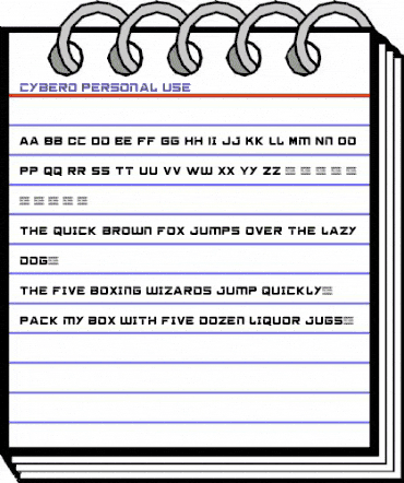 cybero Personal Use Regular animated font preview cybero Personal Use Regular animated font preview