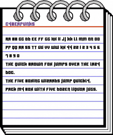 Cyberpunks Regular animated font preview Cyberpunks Regular animated font preview