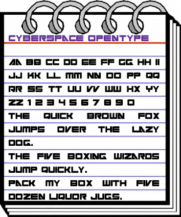 Cyberspace Regular animated font preview Cyberspace Regular animated font preview