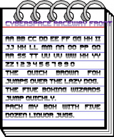 Cyberspace Raceway Front Regular animated font preview Cyberspace Raceway Front Regular animated font preview
