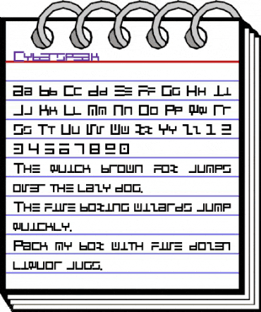 Cyberspeak Regular animated font preview Cyberspeak Regular animated font preview