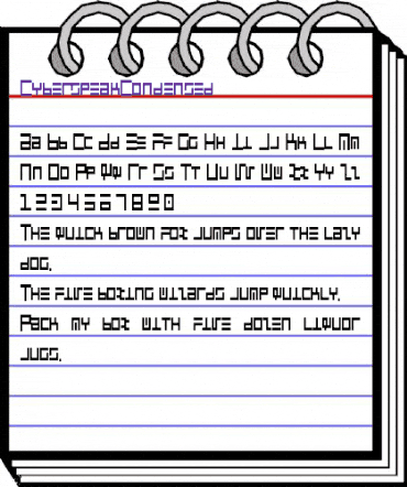 CyberspeakCondensed Regular animated font preview CyberspeakCondensed Regular animated font preview