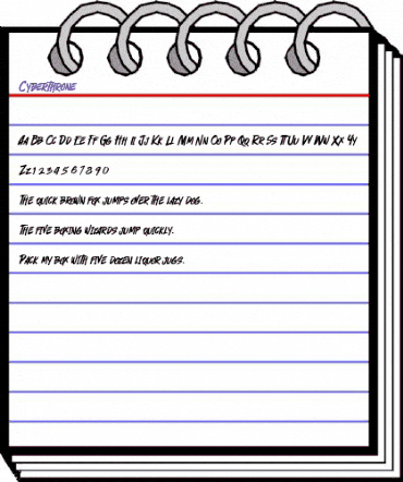 Cyberthrone Regular animated font preview Cyberthrone Regular animated font preview