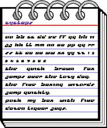 Cyclops Regular animated font preview