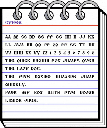 Cyree Regular animated font preview