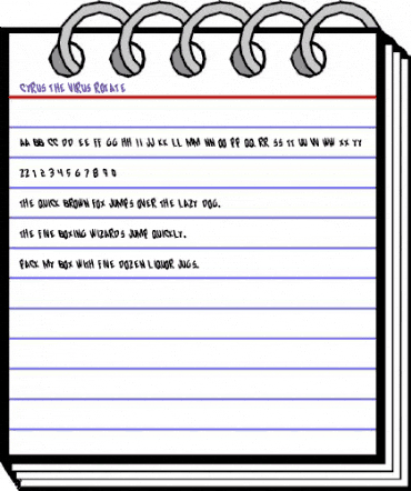 Cyrus the Virus Rotate Regular animated font preview Cyrus the Virus Rotate Regular animated font preview