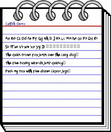 Cyttah Demo Regular animated font preview