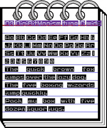 D3 DigiBitMapism type C wide Regular animated font preview