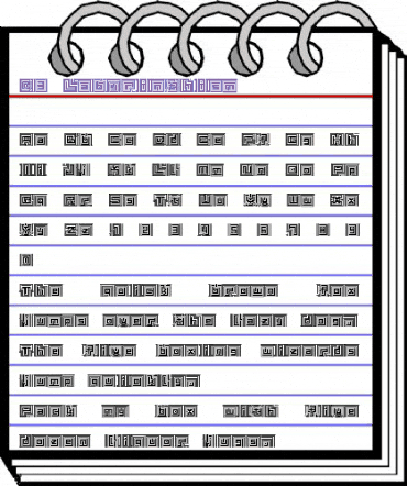 D3 Labyrinthism Regular animated font preview