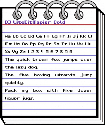 D3 LiteBitMapism Bold Regular animated font preview D3 LiteBitMapism Bold Regular animated font preview