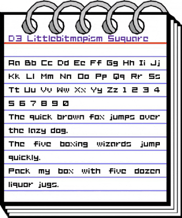 D3 Littlebitmapism Suquare Regular animated font preview D3 Littlebitmapism Suquare Regular animated font preview