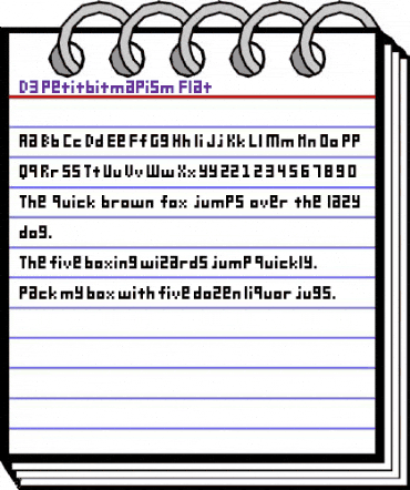 D3 Petitbitmapism Flat Regular animated font preview D3 Petitbitmapism Flat Regular animated font preview