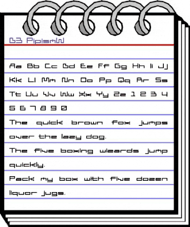D3 PipismW Regular animated font preview D3 PipismW Regular animated font preview