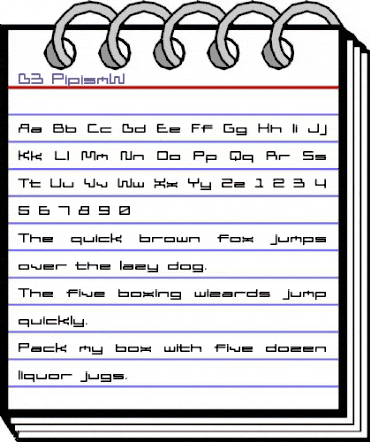D3 PipismW Regular animated font preview