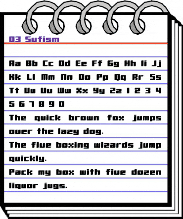 D3 Sufism Regular animated font preview D3 Sufism Regular animated font preview