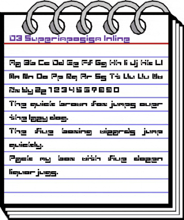 D3 Superimposism Inline Regular animated font preview D3 Superimposism Inline Regular animated font preview