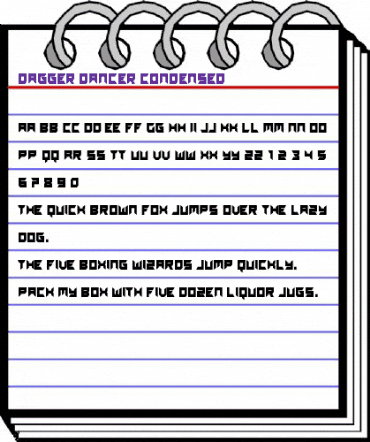 Dagger Dancer Condensed Regular animated font preview Dagger Dancer Condensed Regular animated font preview