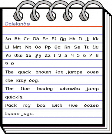 Dalelands Regular animated font preview Dalelands Regular animated font preview