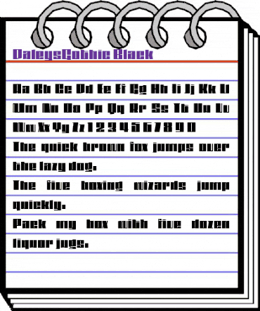 DaleysGothic Regular animated font preview DaleysGothic Regular animated font preview