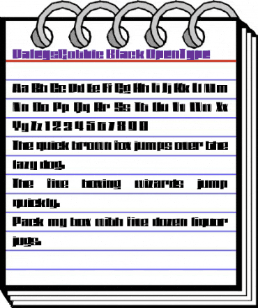 DaleysGothic Black animated font preview DaleysGothic Black animated font preview